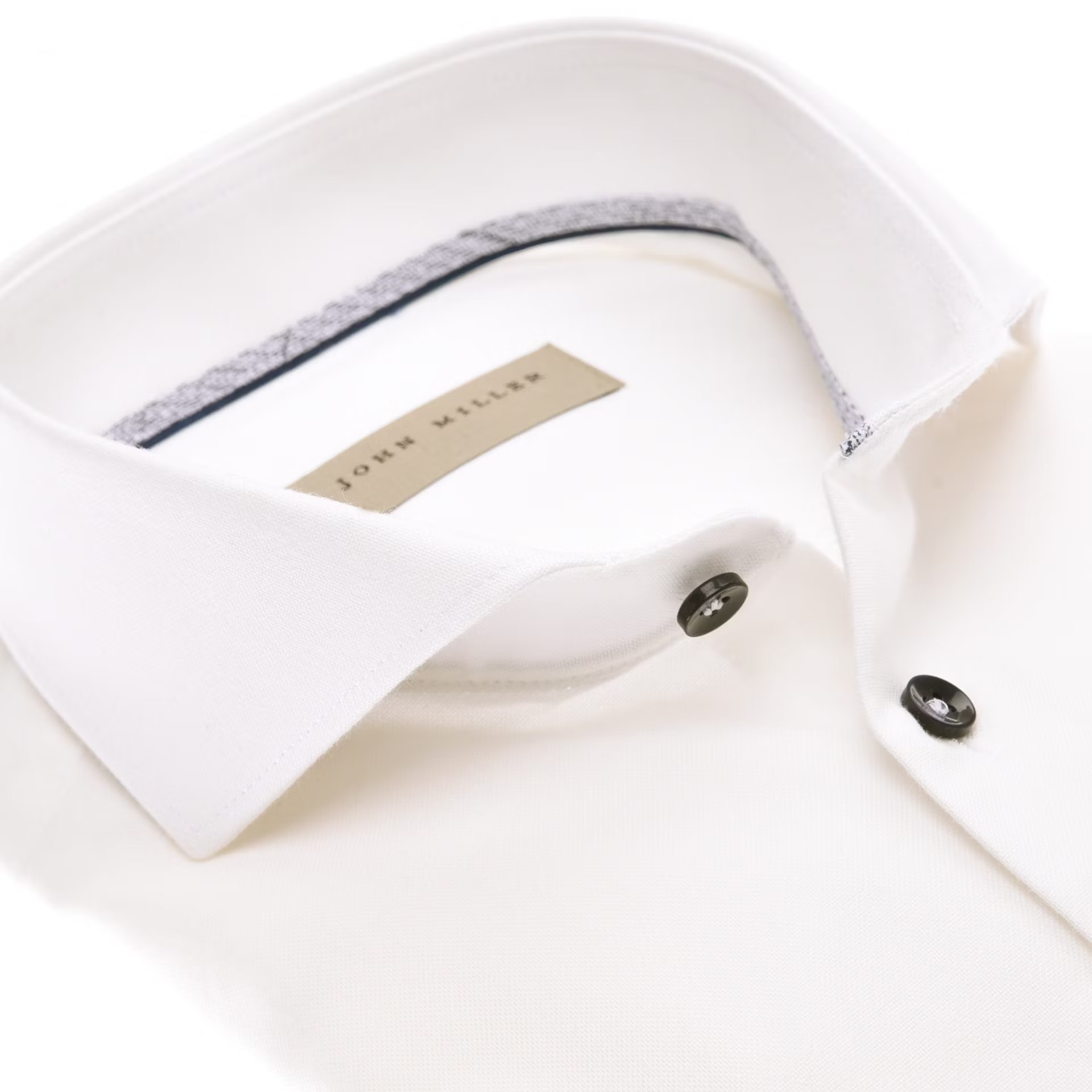 John Miller Shirt Extra Mouwlengte - Ecru