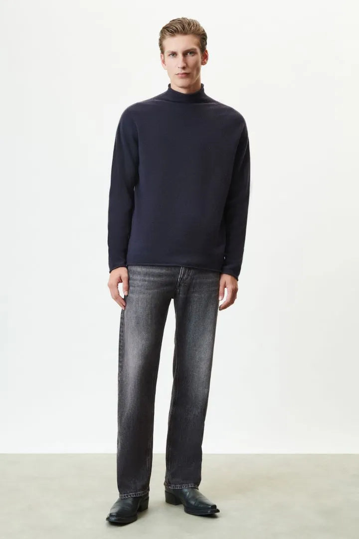 Drykorn Trui Ronde Hals - Marine blauw