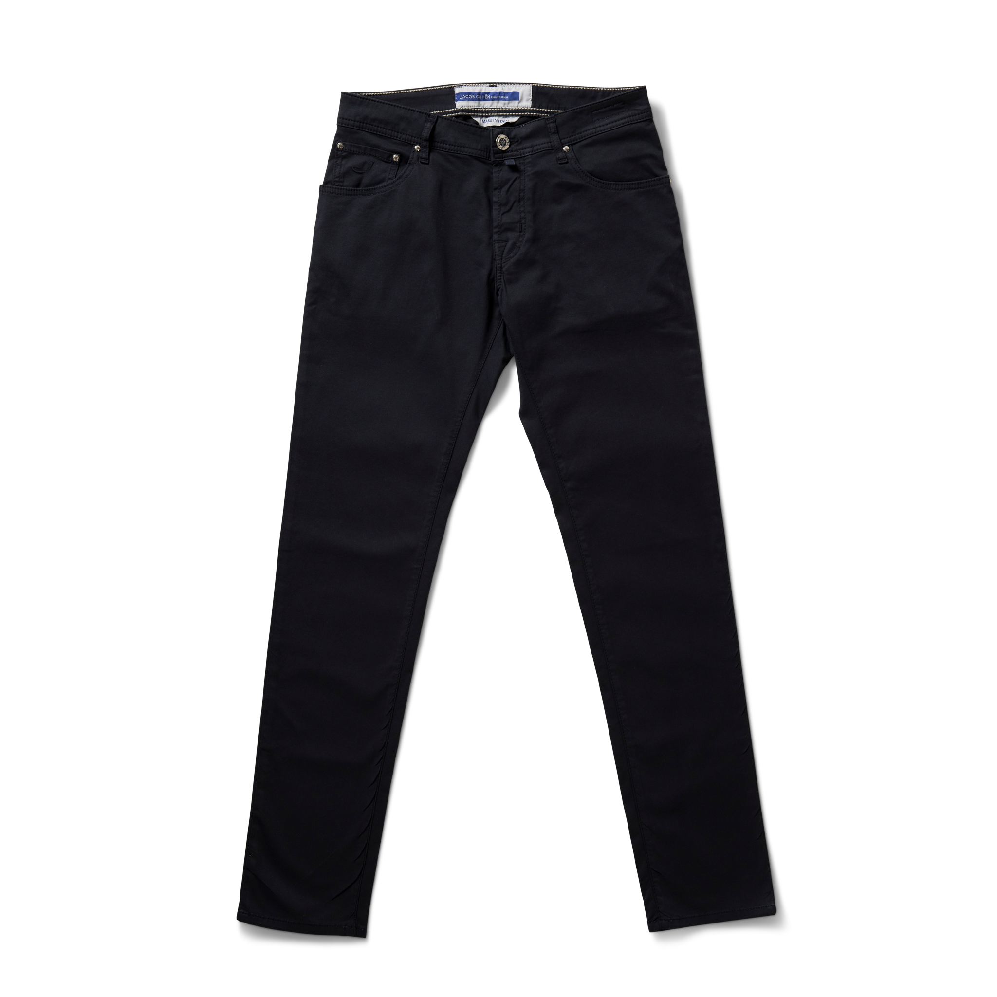 Jacob Cohen 5 Pocket Katoen - Marine blauw