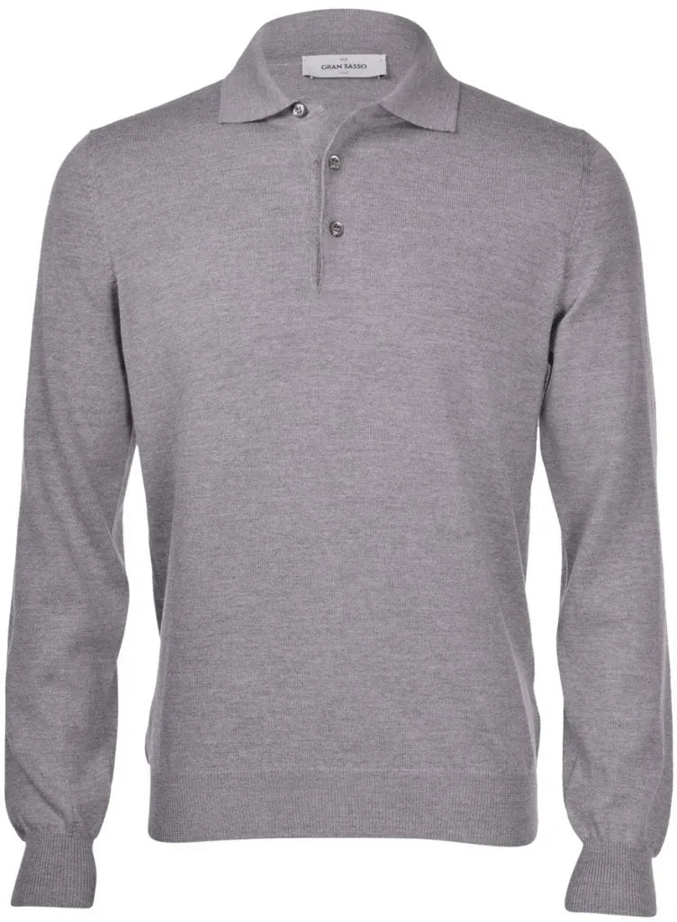 Gran Sasso Trui Polokraag - Lichtgrijs