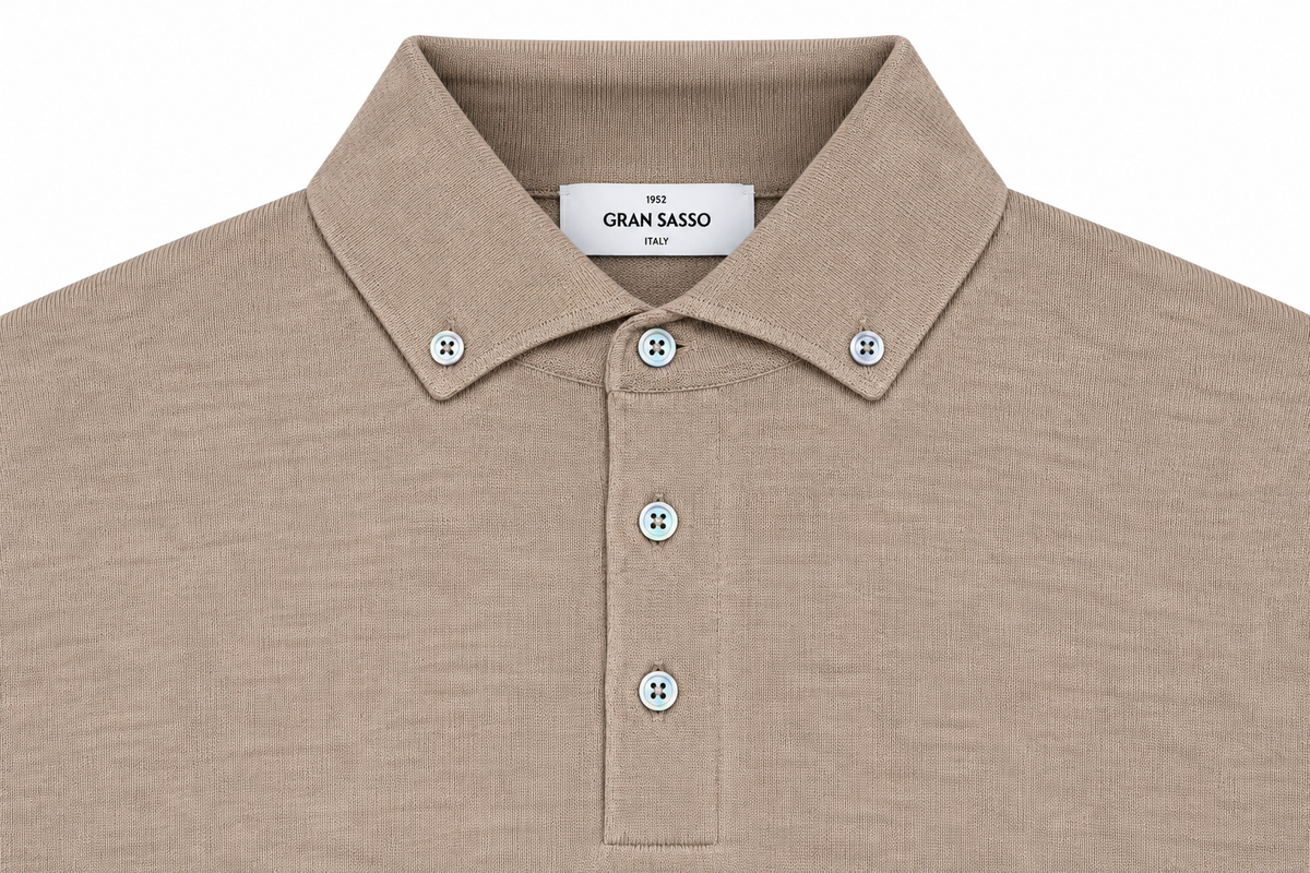 Gran Sasso Trui Polokraag - Beige