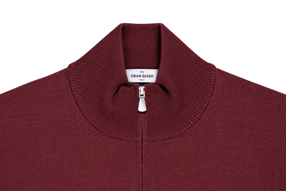 Gran Sasso Trui Turtle Neck - Bordeaux
