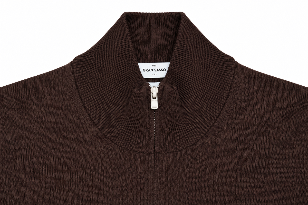 Gran Sasso Trui Turtle Neck - Bruin