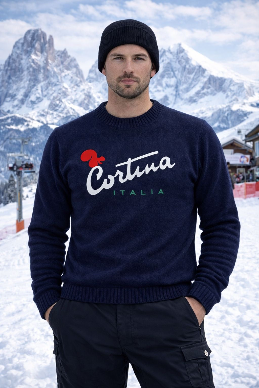 WY Cortina trui navy