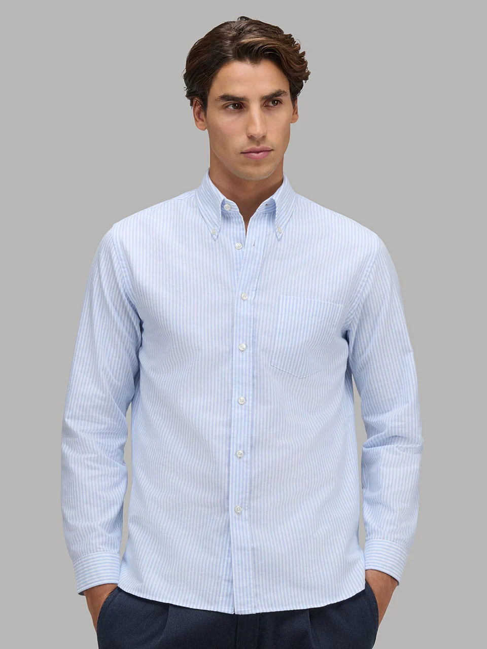 Xacus Shirt Casual - Blauw dessin