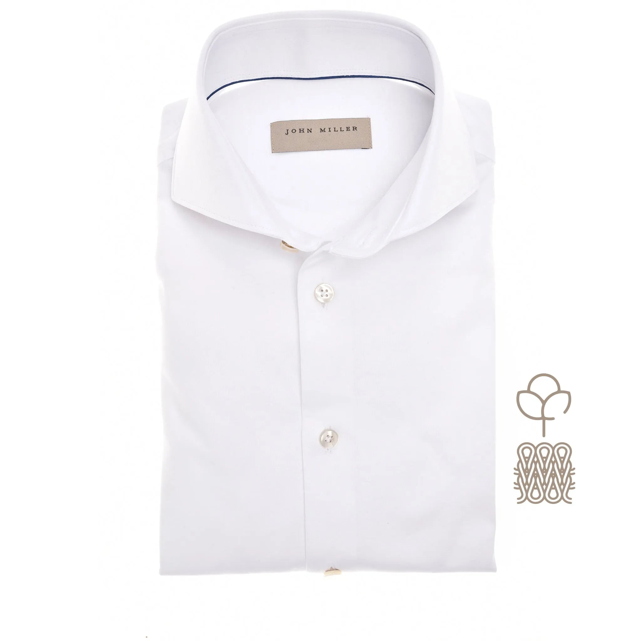 John Miller Shirt Casual - Wit