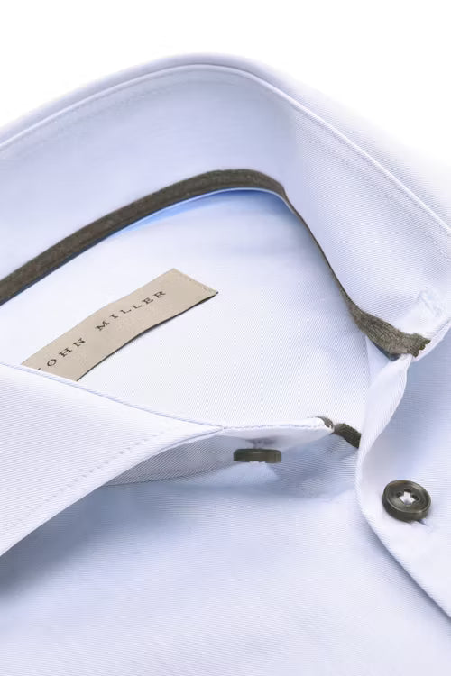John Miller Shirt tailored fit- Lichtblauw