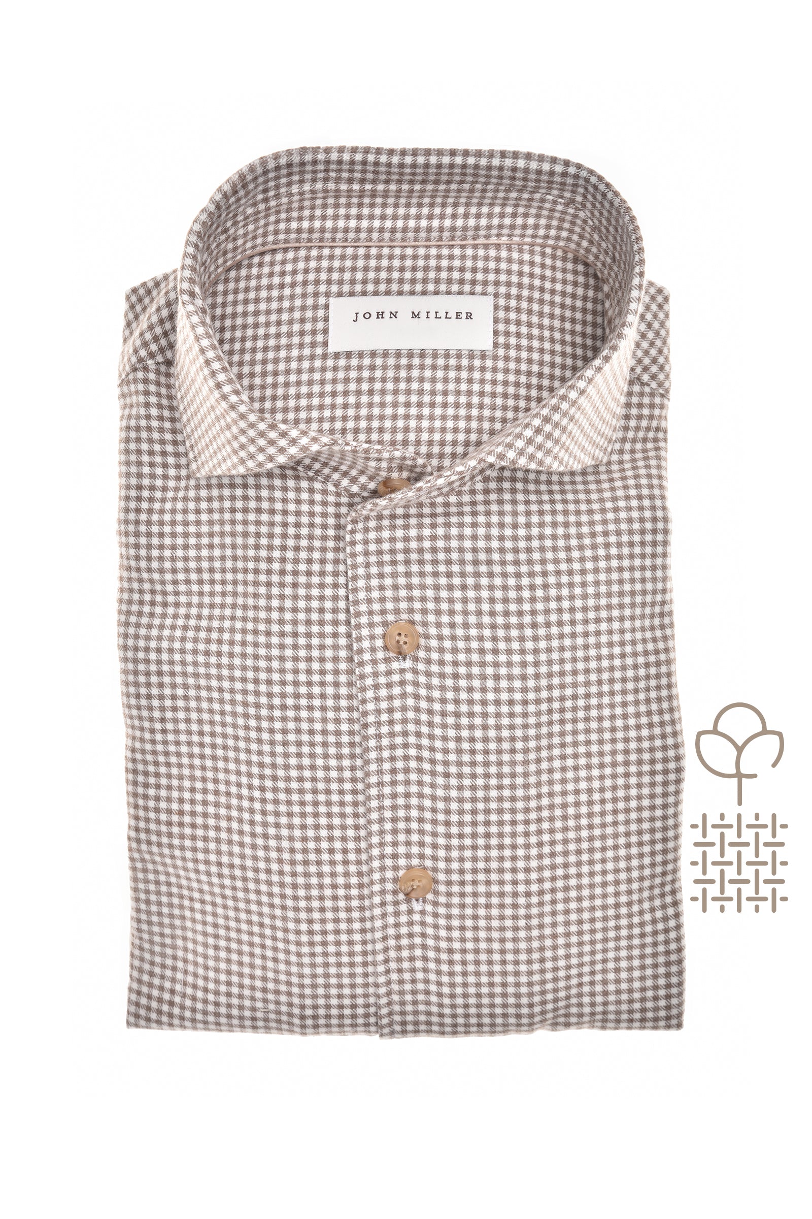 John Miller Shirt Casual - Br/ be dessin