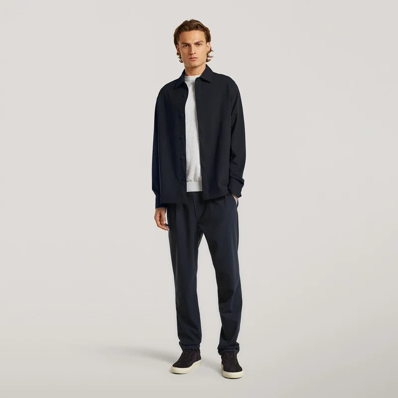 Wahts Pantalon Wol - Marine blauw