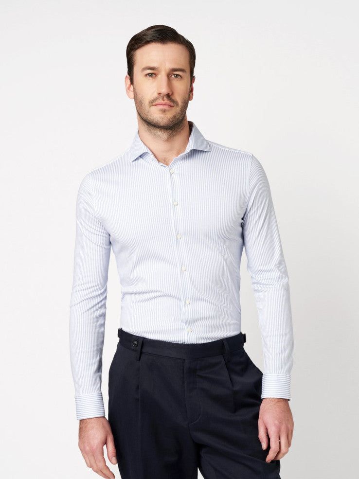 Desoto Shirt Dress - Blauw dessin