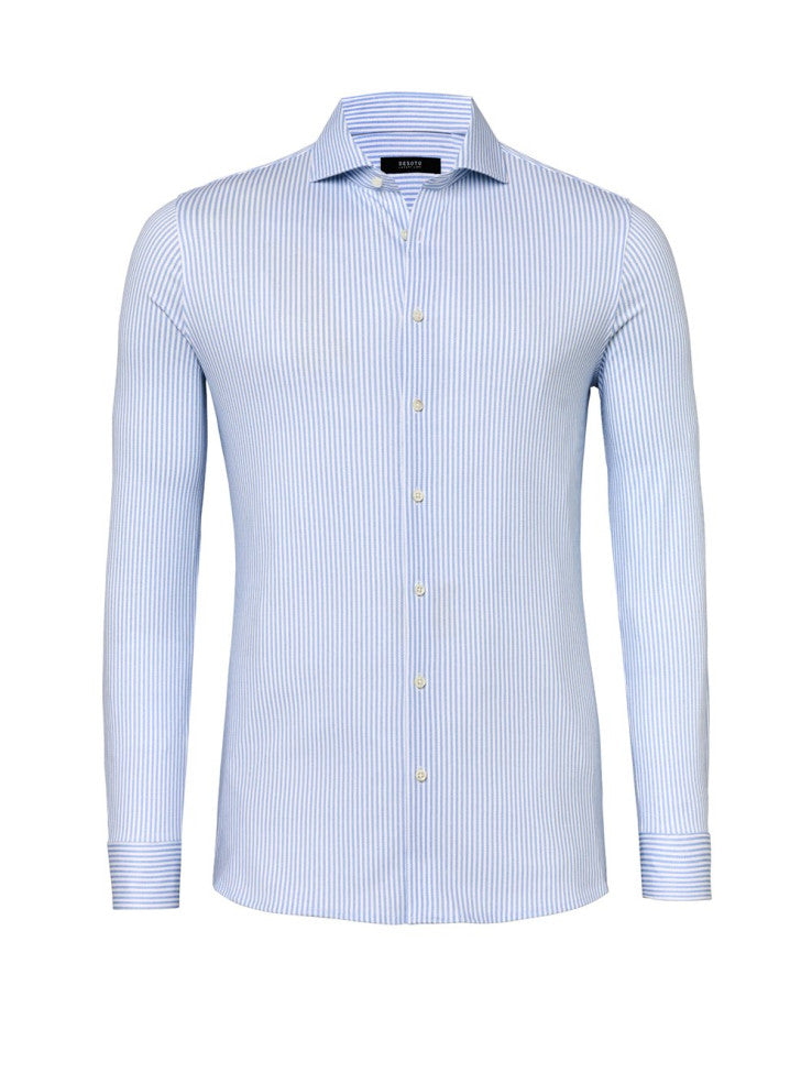 Desoto Shirt Dress - Blauw dessin