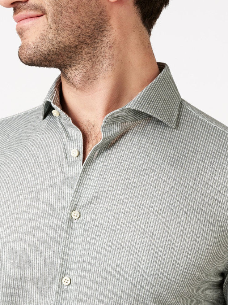 Desoto Shirt Dress - Groen dessin