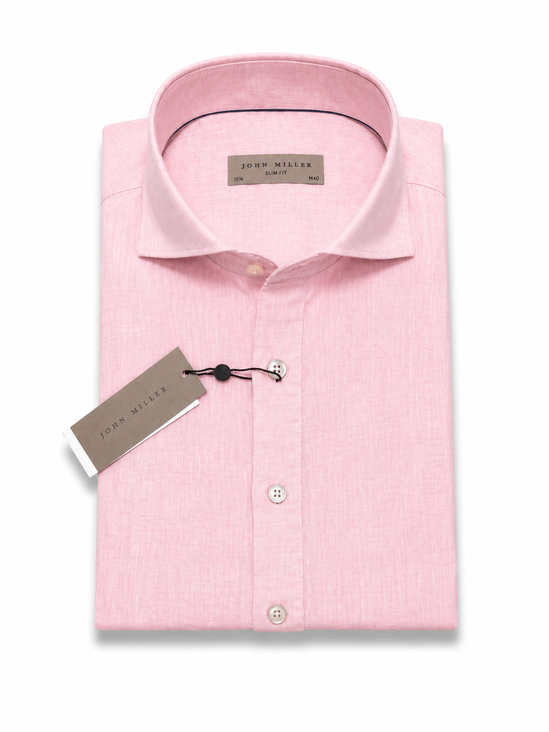 John Miller Shirt Linnen - Rose