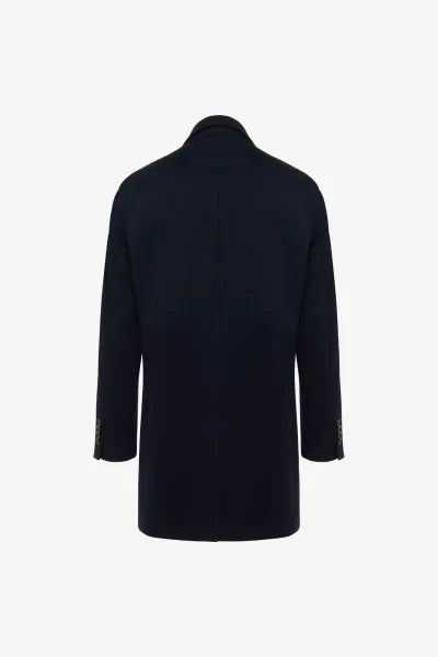 Gentiluomo Overjas Wol - Marine blauw