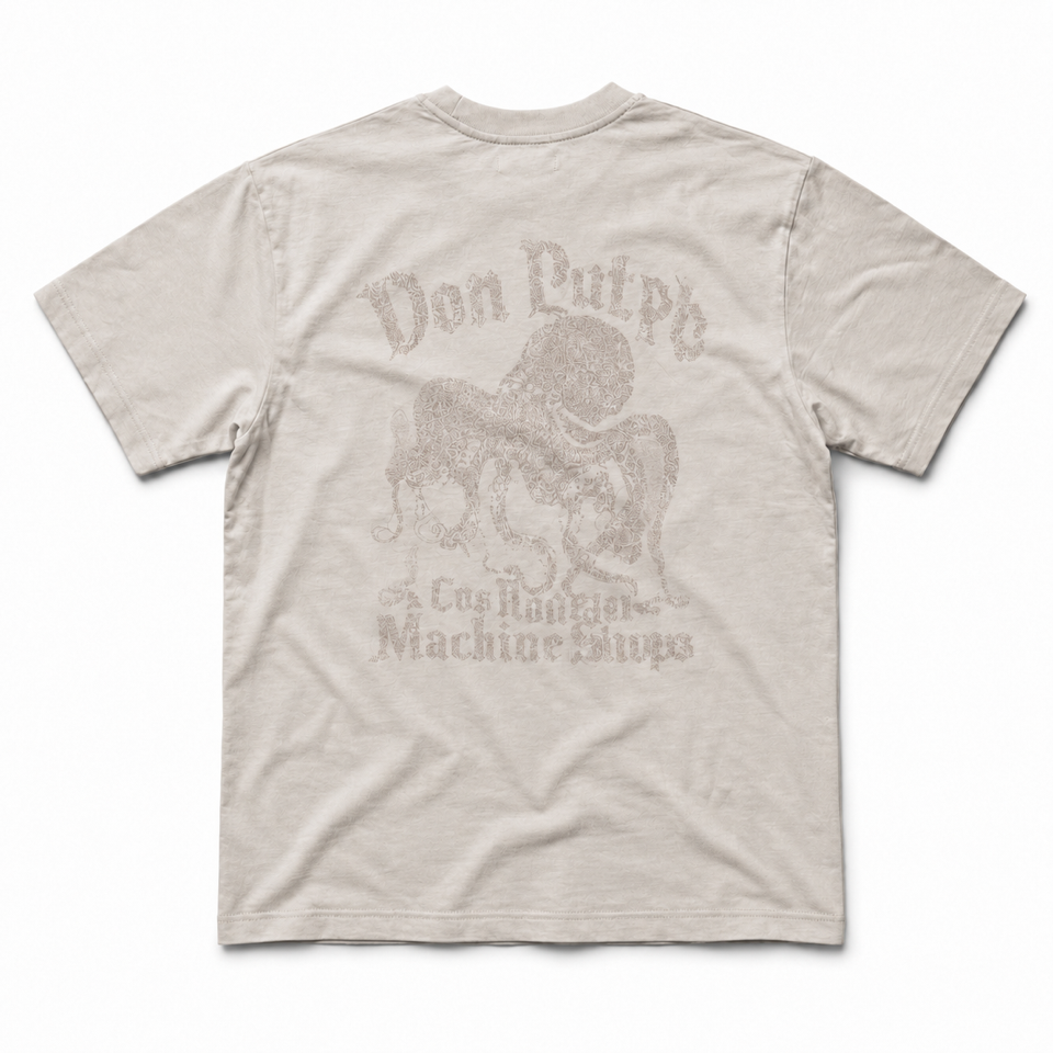 WY print T-shirt - Don Pulpo sand