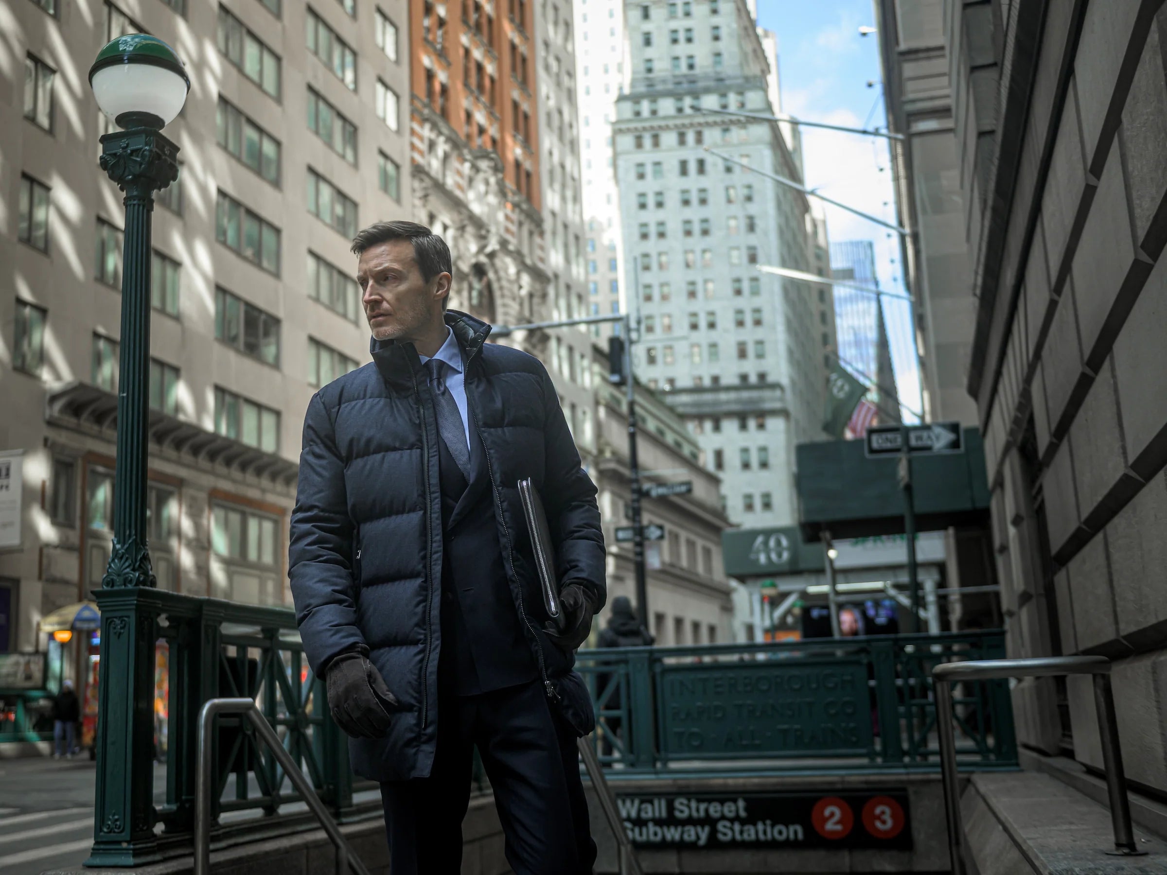 UBR concord parka saville- Marine blauw