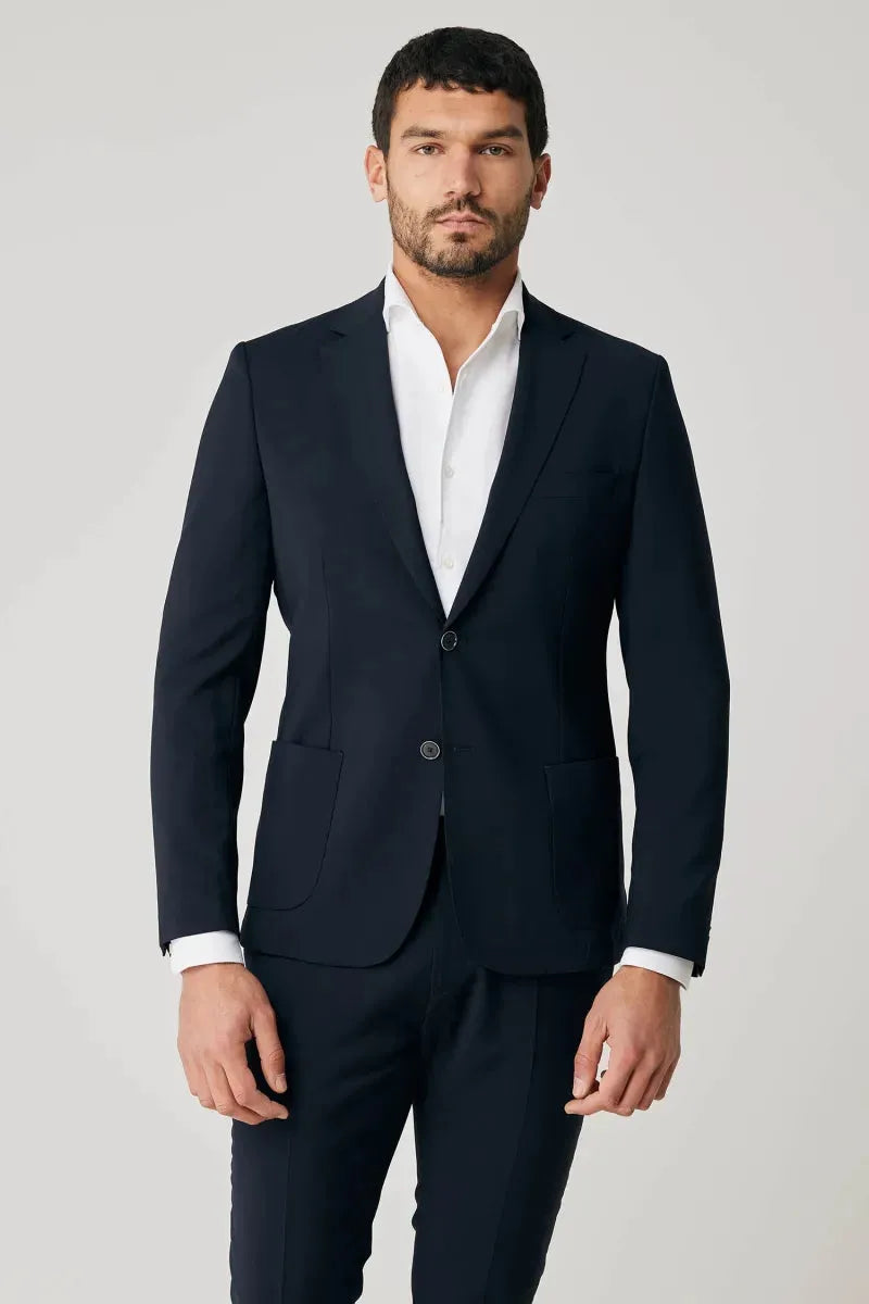 Gentiluomo Kolbert Katoen - Marine blauw