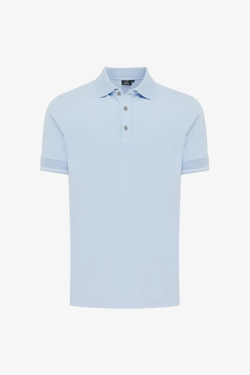 Genti Polo Shirt - Lichtblauw