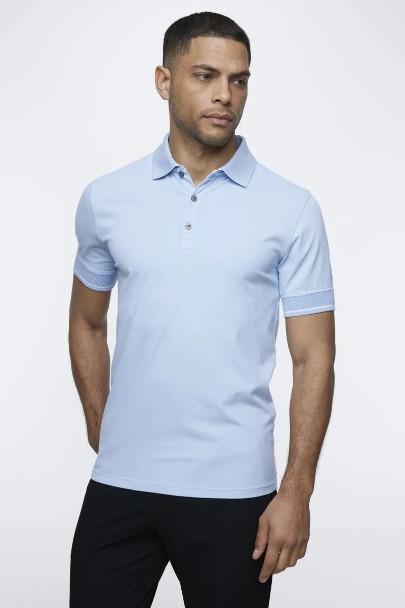 Genti Polo Shirt - Lichtblauw