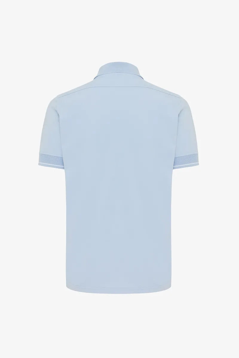 Genti Polo Shirt - Lichtblauw