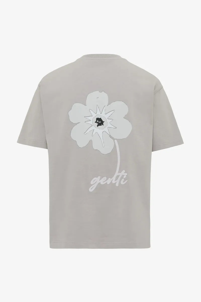 Genti T-shirt - Lichtgrijs