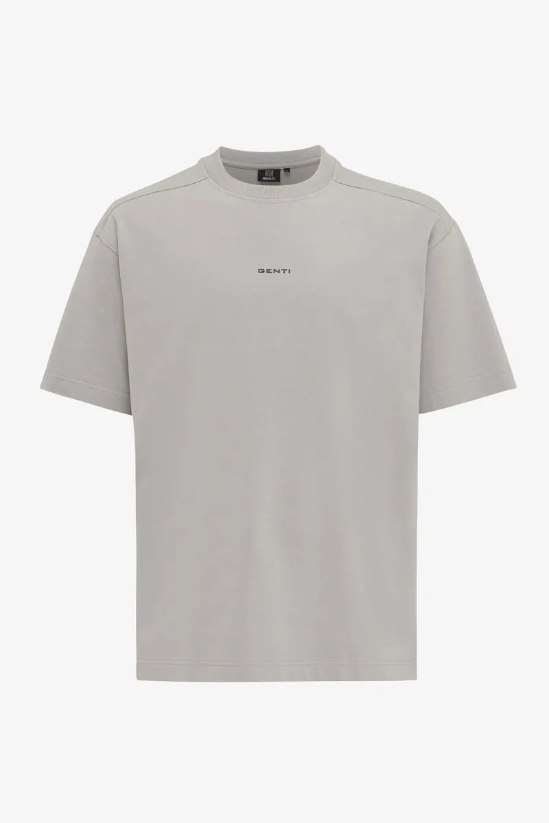 Genti T-shirt - Lichtgrijs
