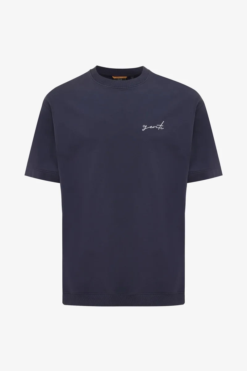 Genti T-shirt - Marine blauw