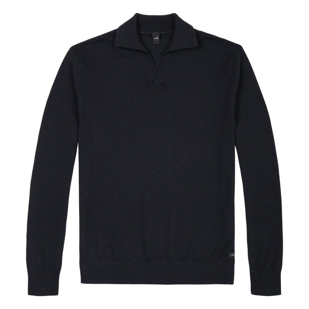 Wahts Trui Polokraag - Marine blauw