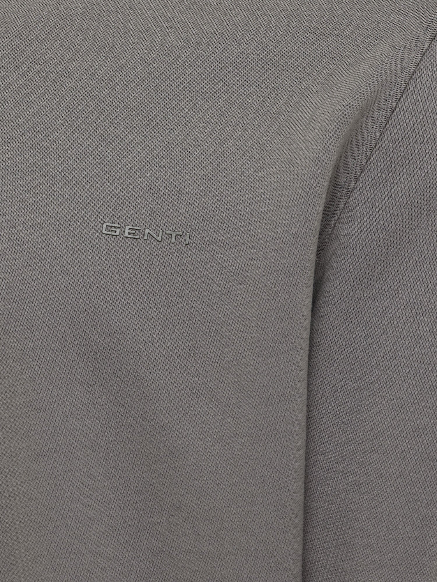 Genti T-shirt Lange Mouw - Grijs