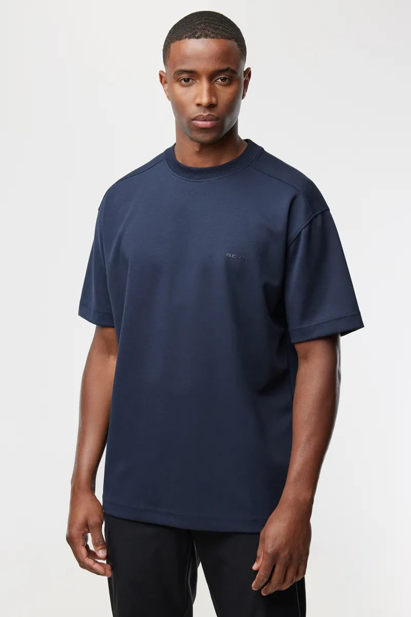 Genti T-shirt - Marine blauw