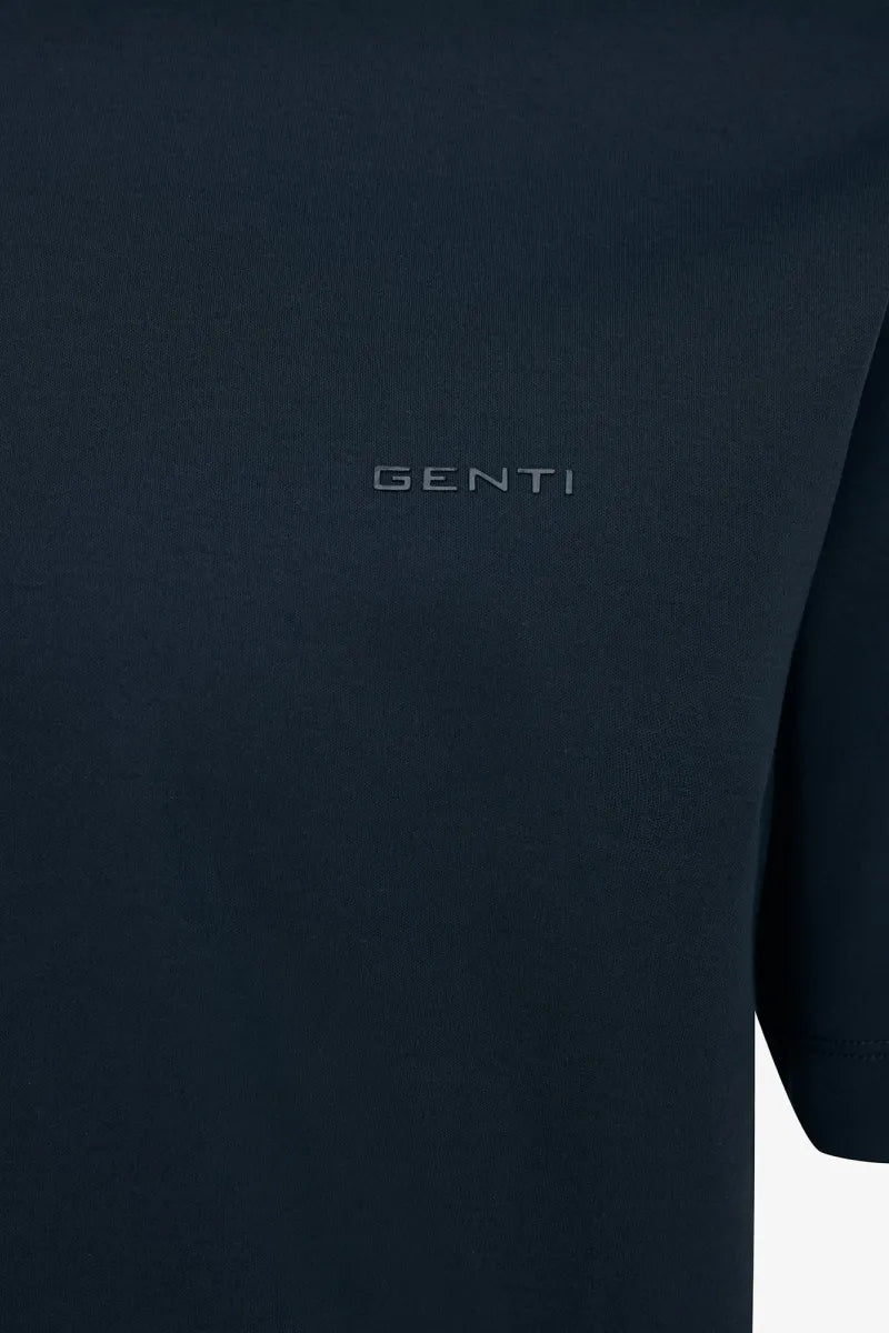 Genti T-shirt - Marine blauw