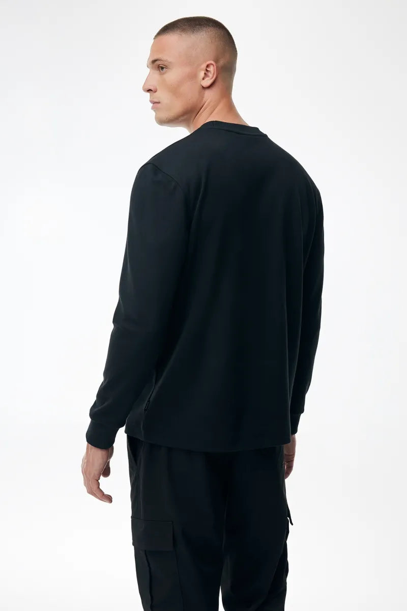 Genti T-shirt Lange Mouw - Zwart