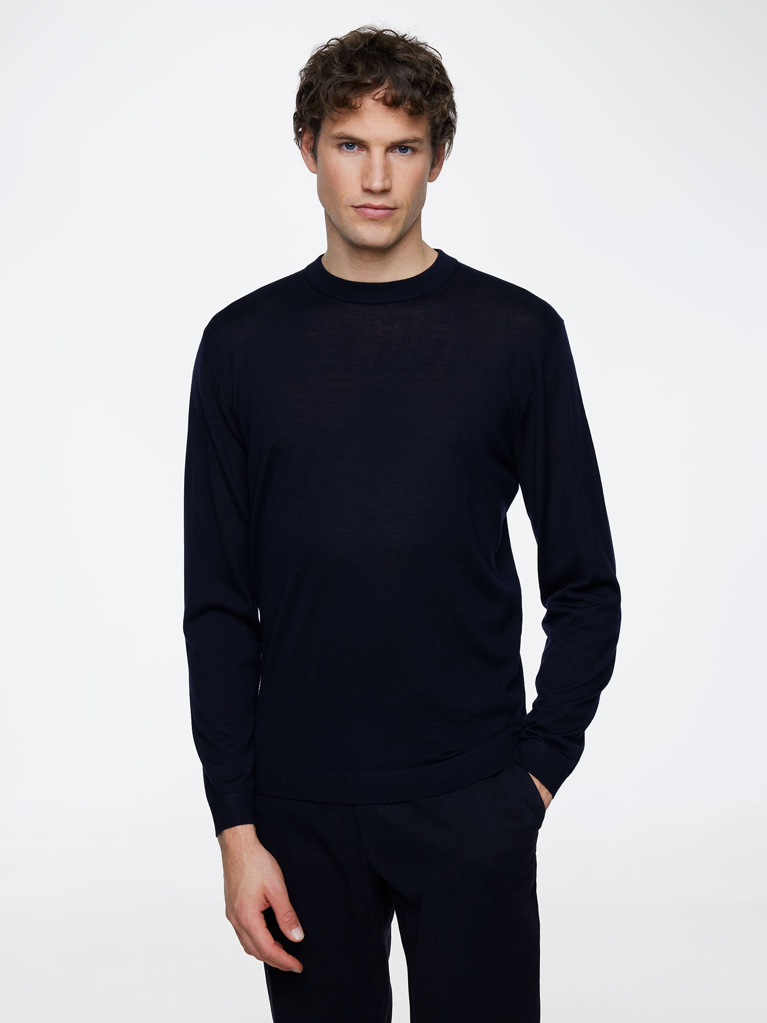 Gentiluomo Trui Ronde Hals - Marine blauw