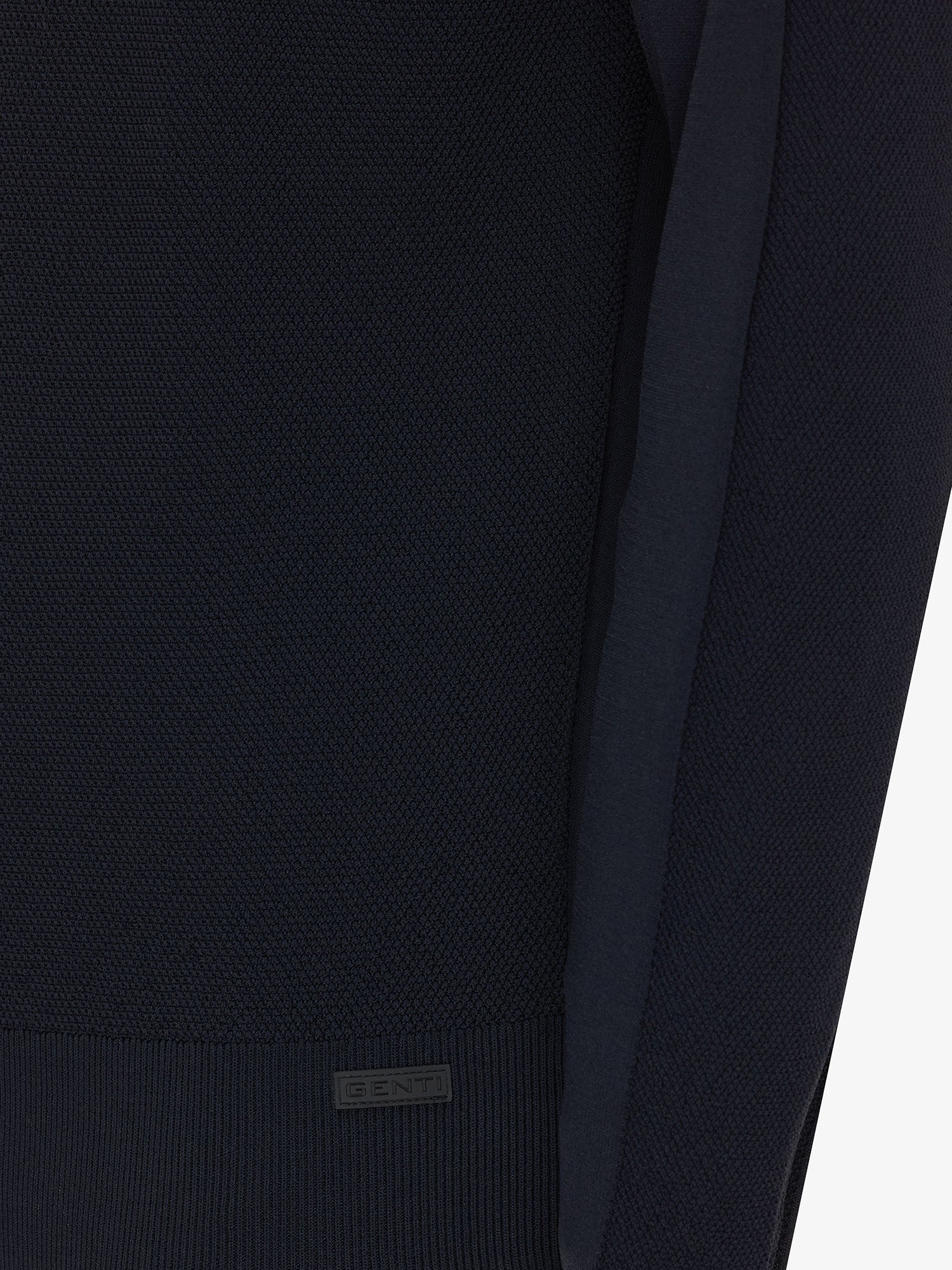 Genti Trui Turtle Neck - Marine blauw