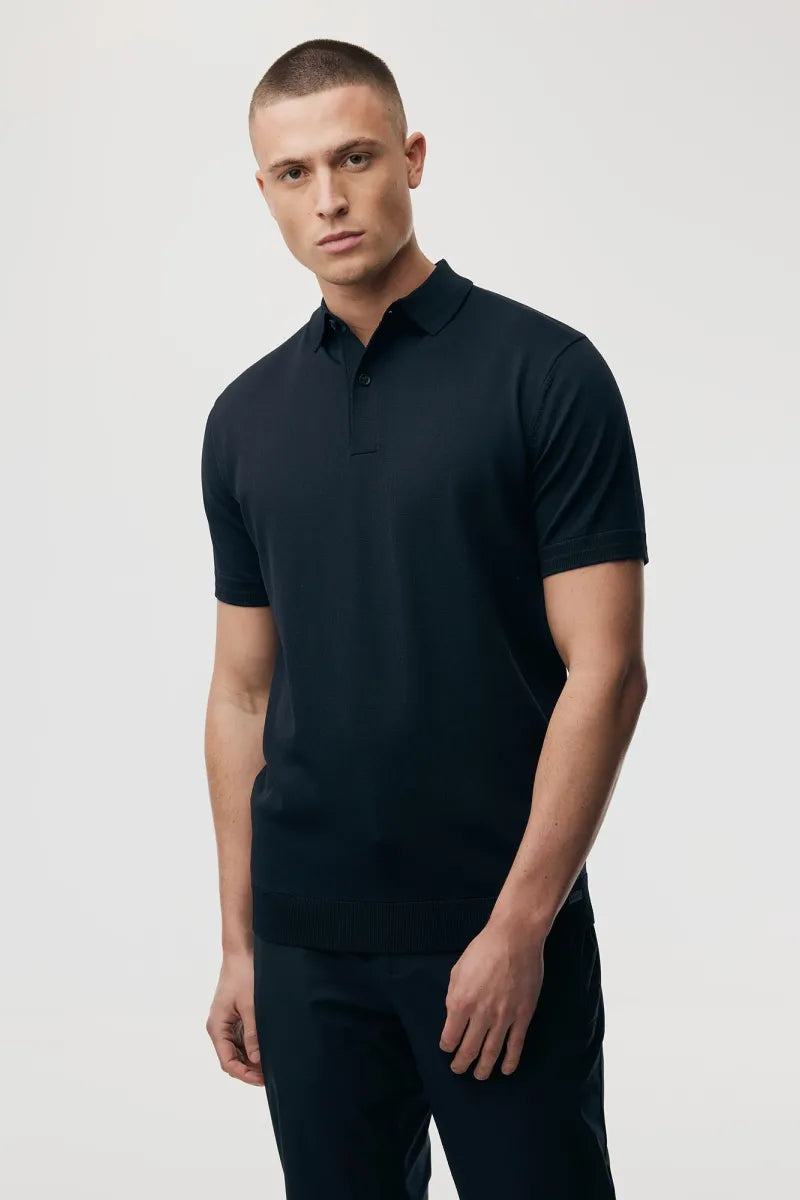 Genti Polo Shirt - Marine blauw