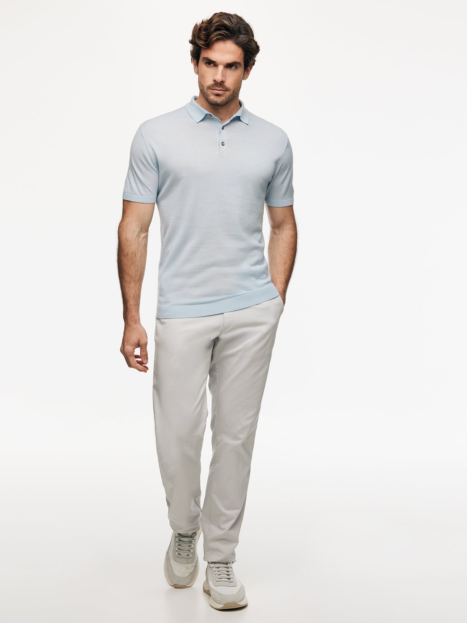 Gentiluomo Polo Shirt - Lichtblauw