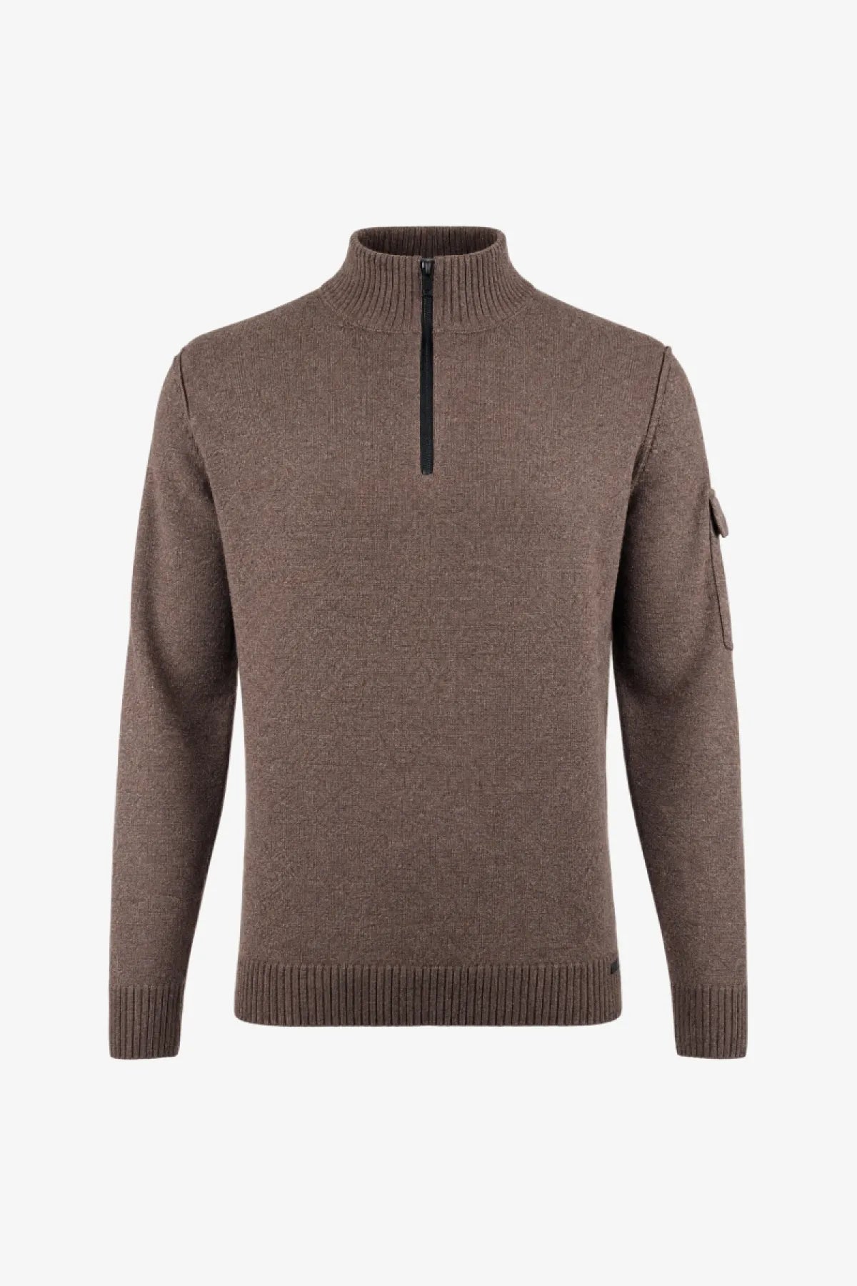 Genti Trui Turtle Neck - Bruin