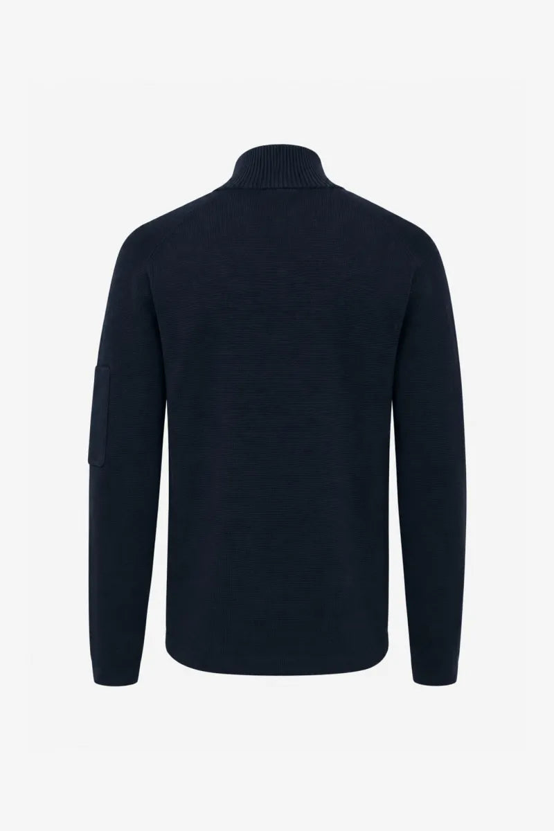 Genti Trui Turtle Neck - Marine blauw