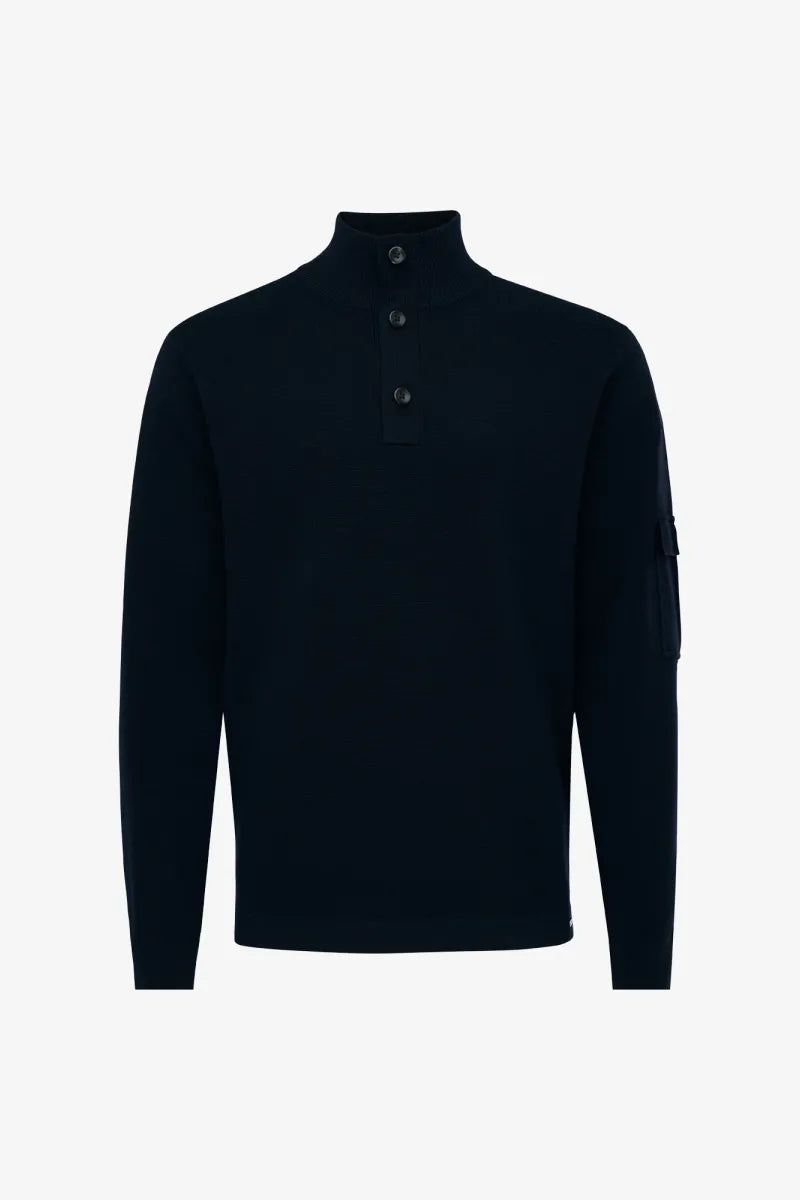 Gentiluomo Trui Turtle Neck - Marine blauw