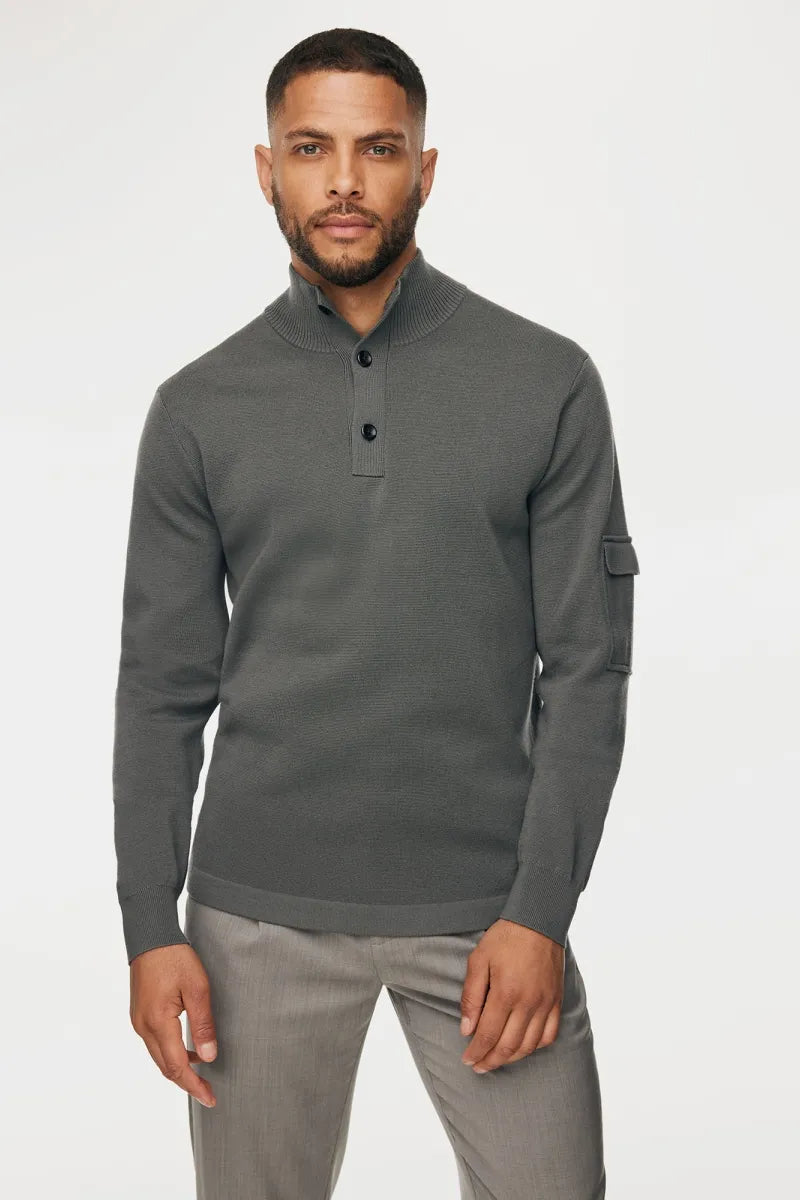 Gentiluomo Trui Turtle Neck - Groen
