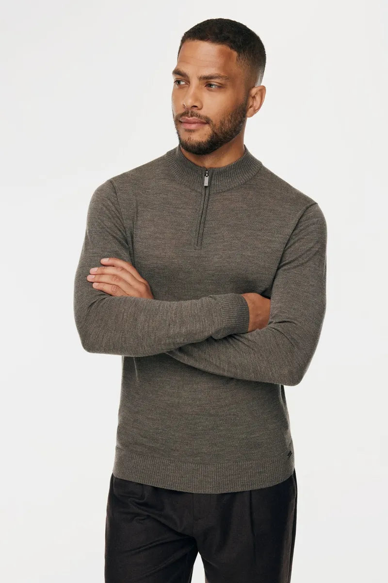Gentiluomo Trui Turtle Neck - Beige