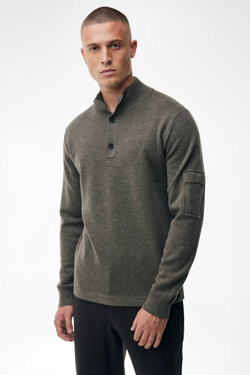 Genti Trui Turtle Neck - Groen