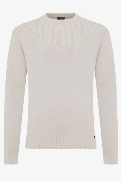Genti Trui Ronde Hals - beige