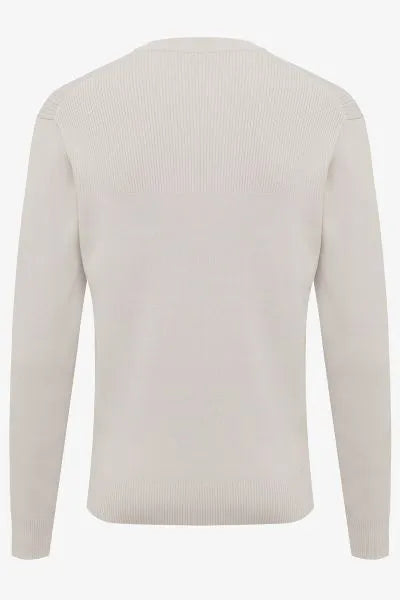 Genti Trui Ronde Hals - beige