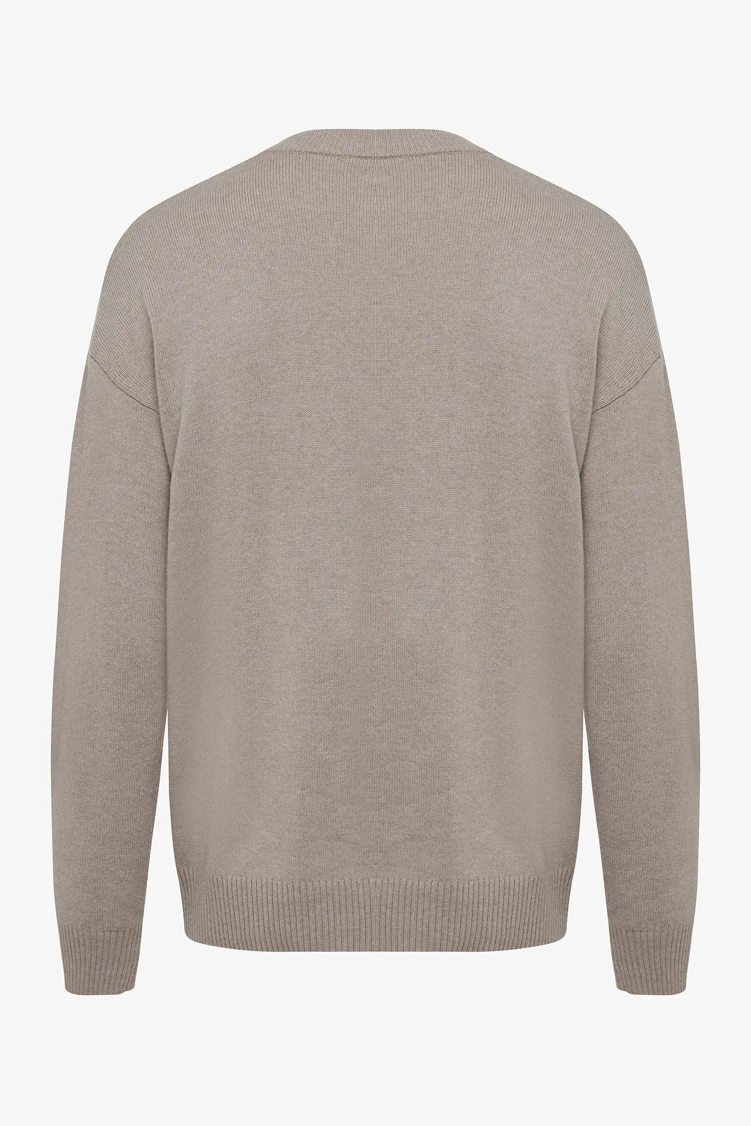 Genti Trui Ronde Hals - Bruin