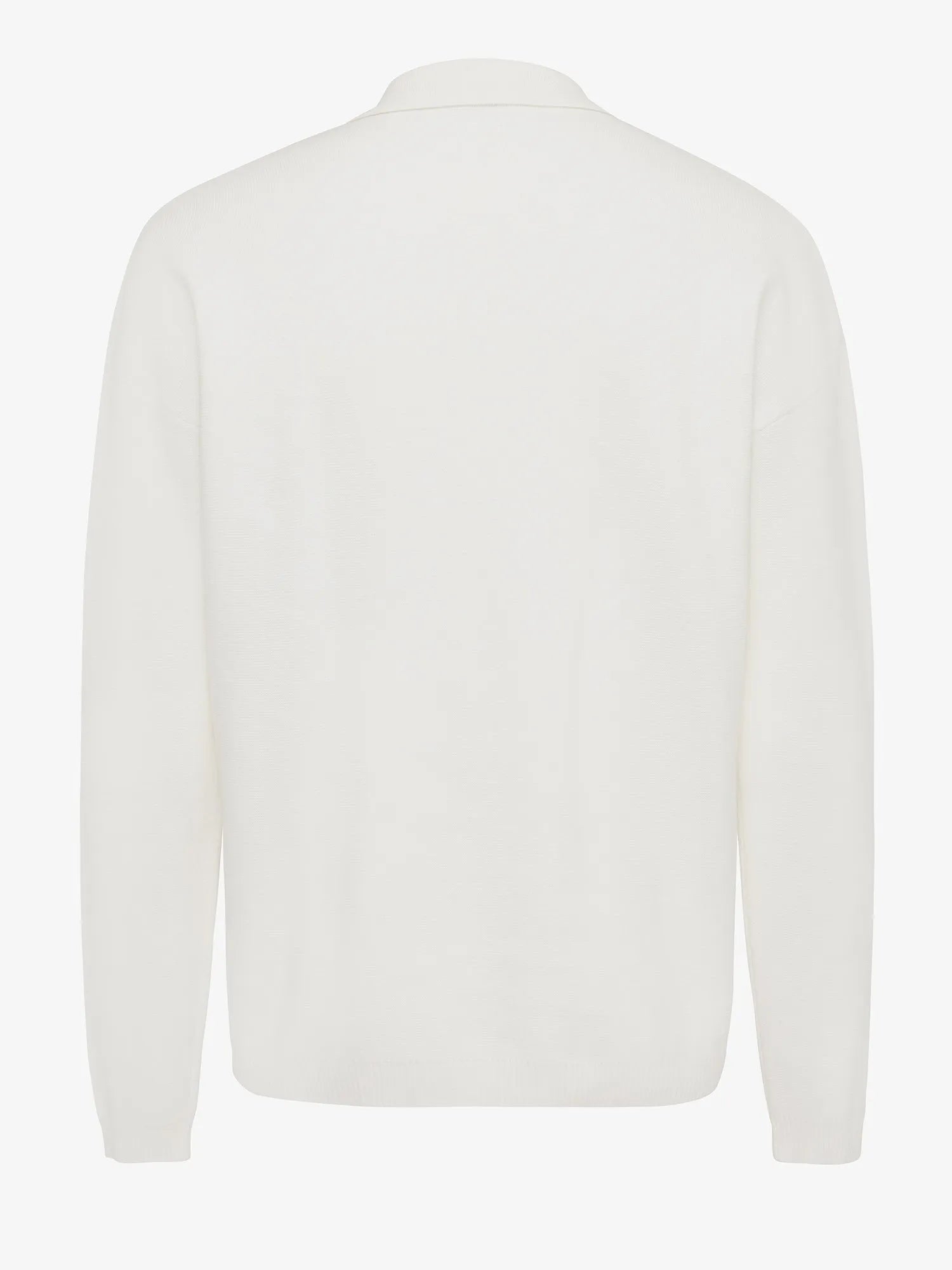 Genti Polo Shirt Lange Mouw - Wit