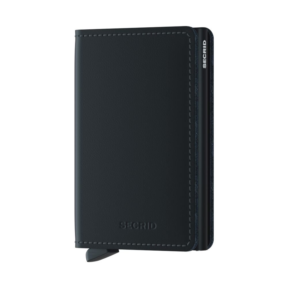 Secrid slim wallet mat- Zwart