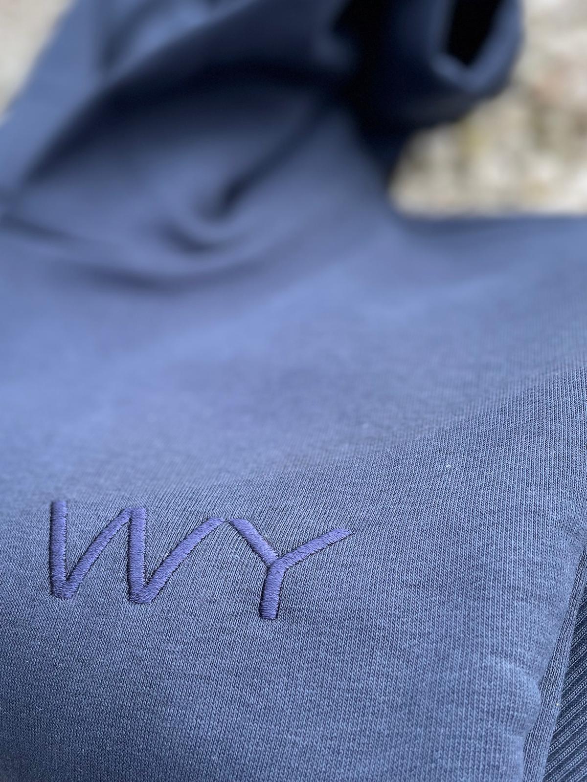 WY hoody - Marine blauw