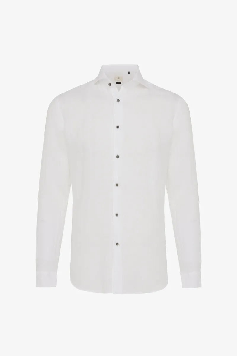 Gentiluomo Shirt Linnen - Wit