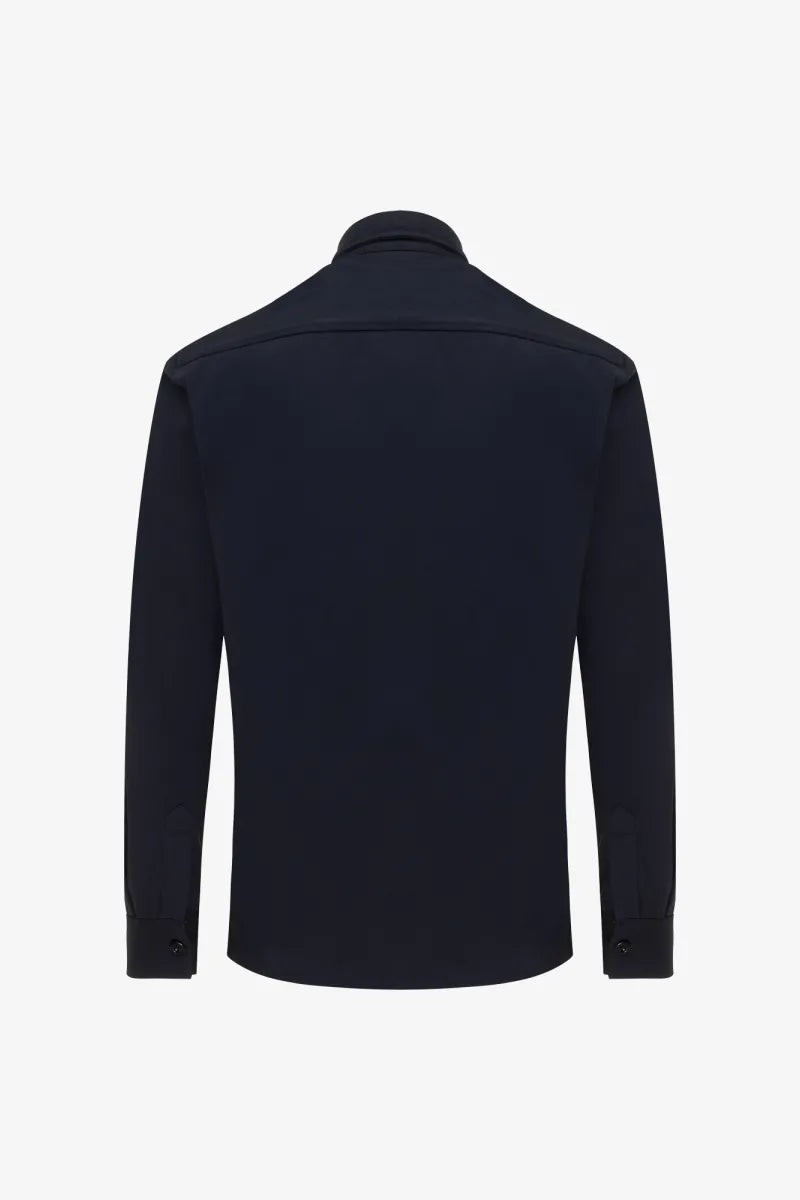 Genti Shirt Casual - Marine blauw